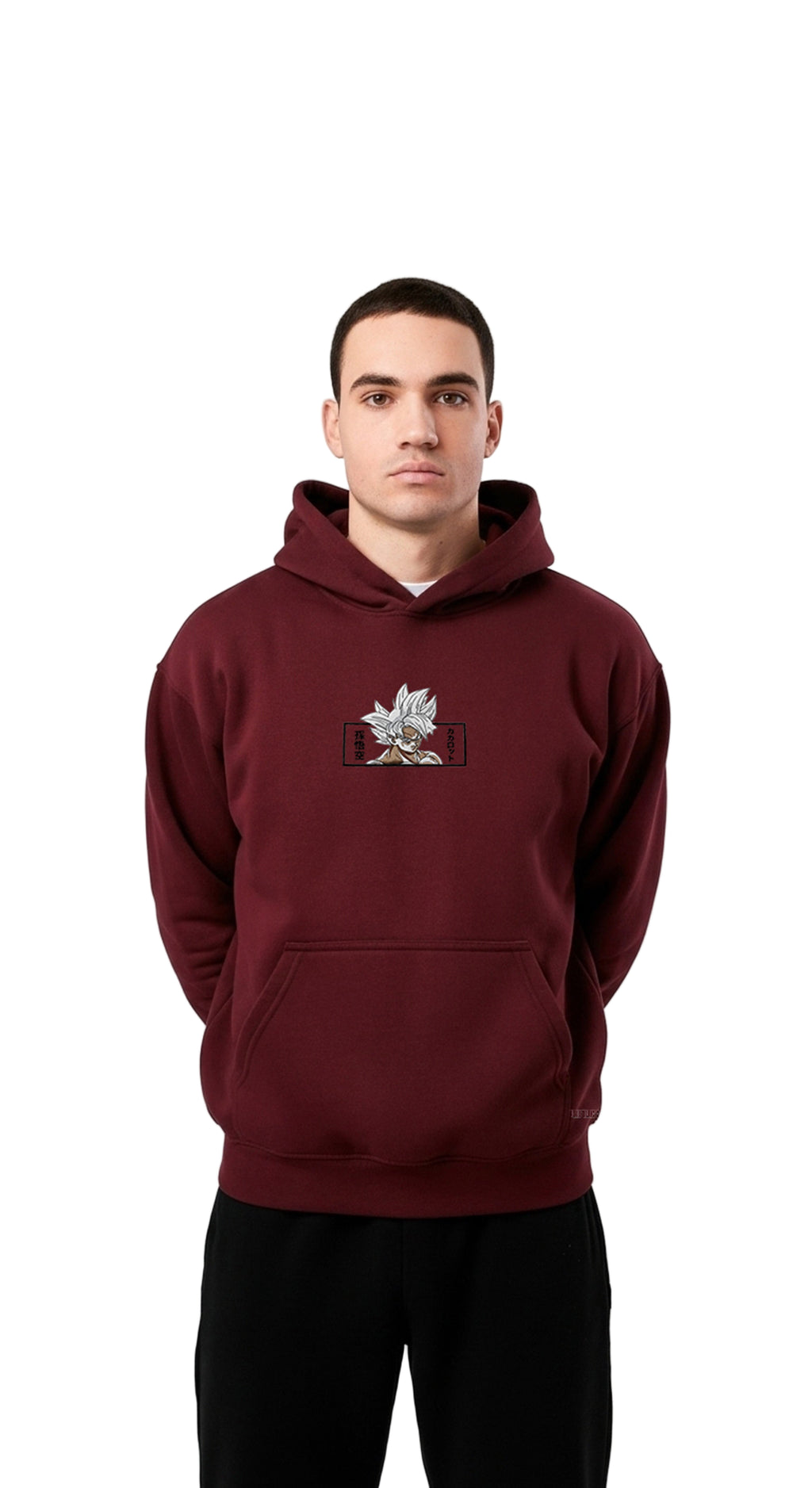 Hoodie Anime Burgundy