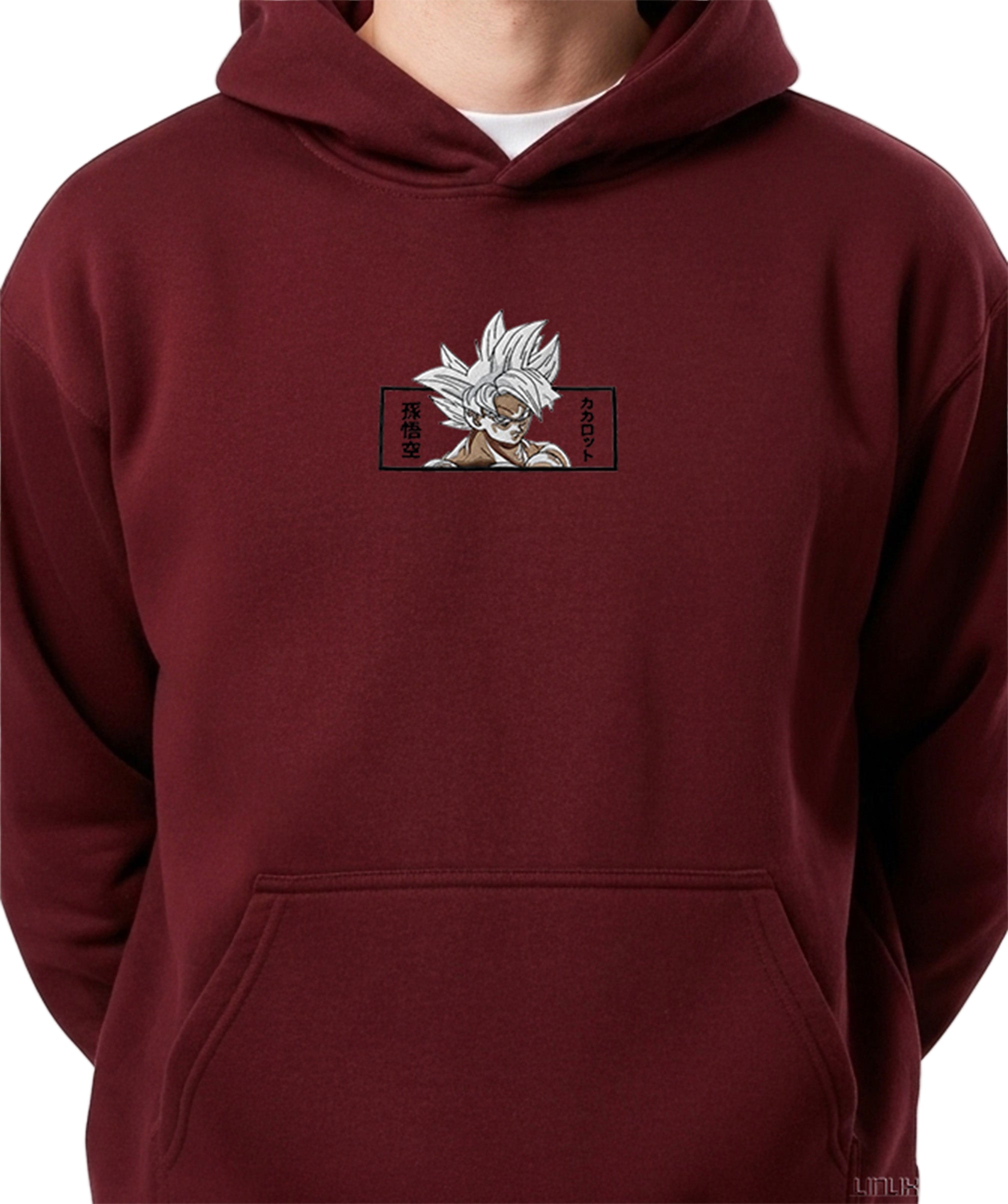 Hoodie Anime Burgundy