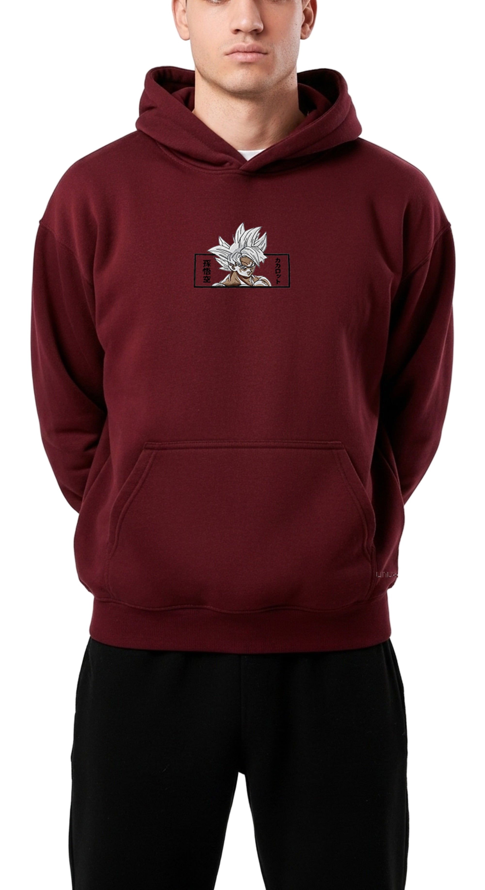 Hoodie Anime Burgundy - LINUX