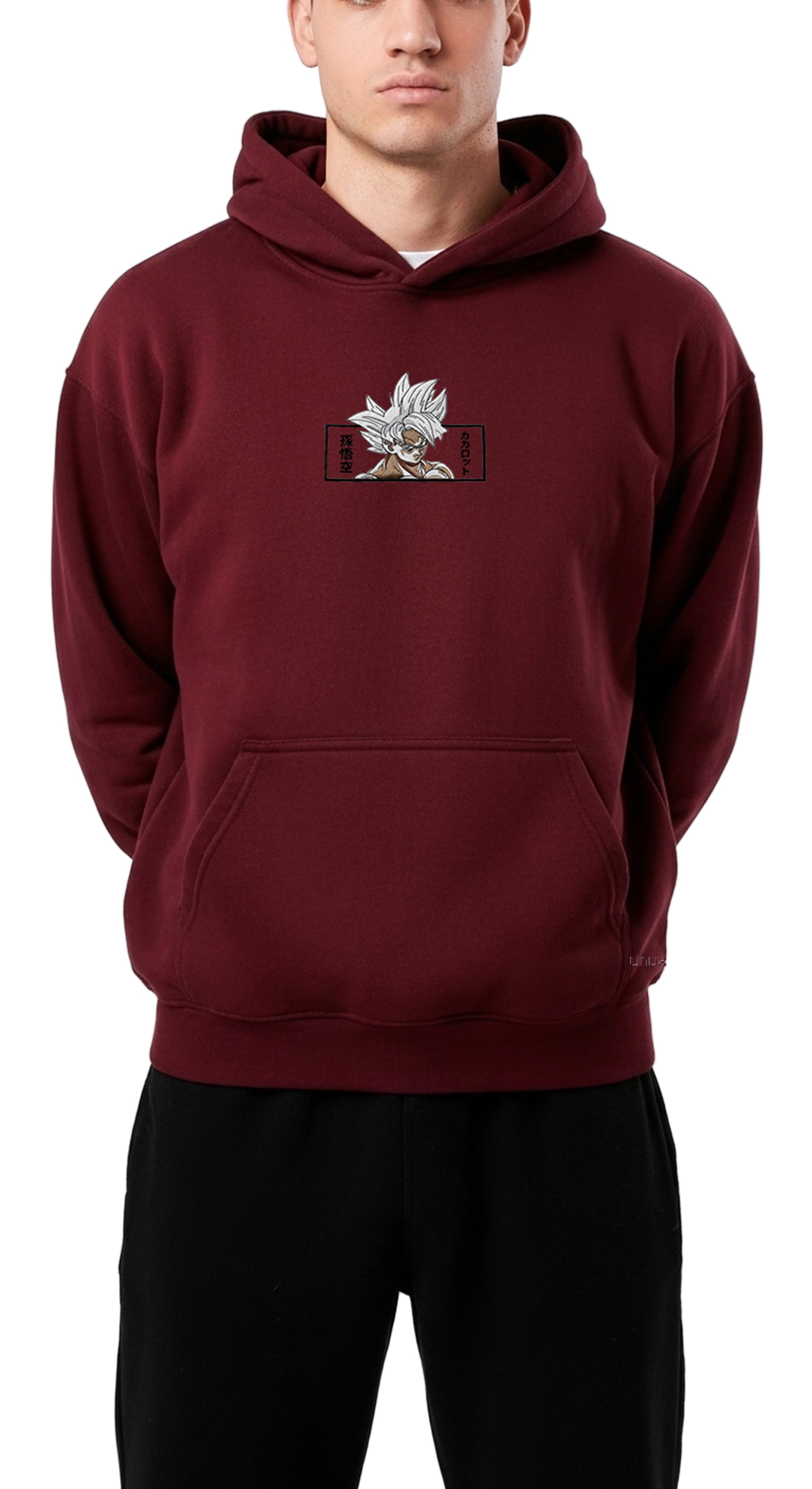 Hoodie Anime Burgundy