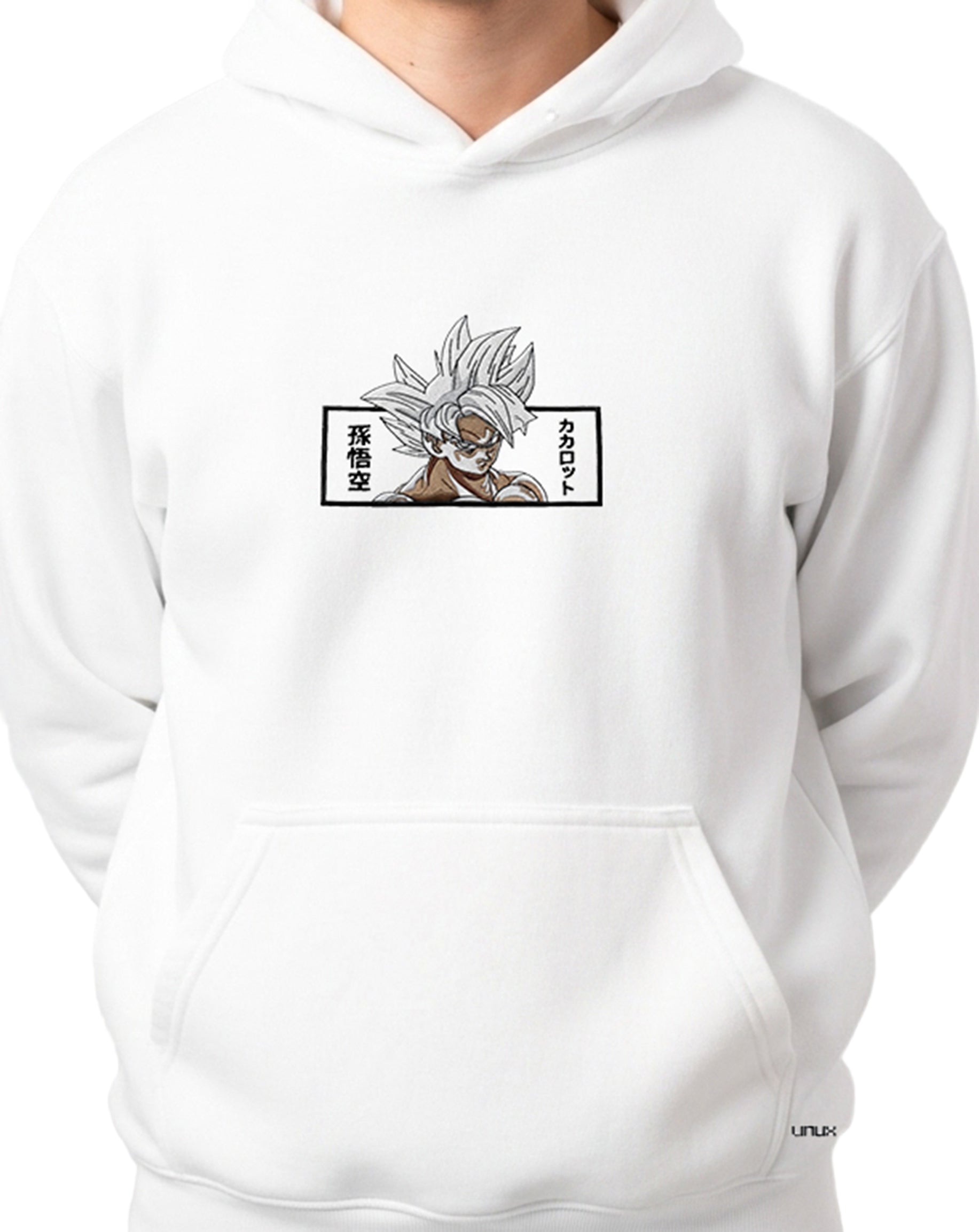 Hoodie Anime White - LINUX