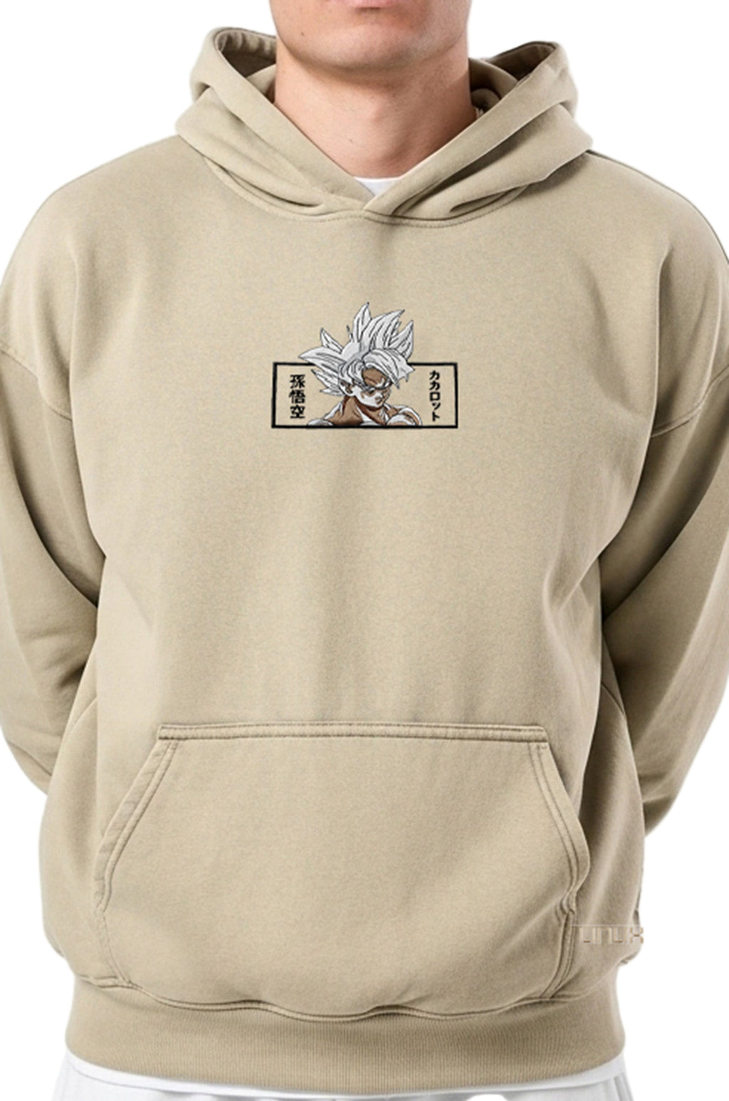 Hoodie Anime Beige