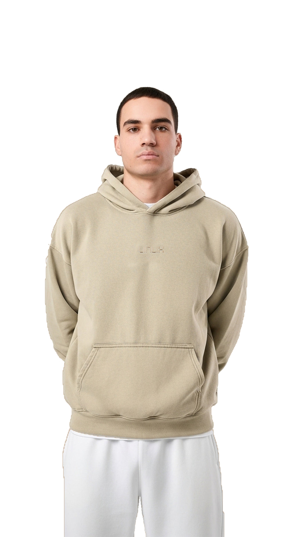 Hoodie Sada Beige - LINUX