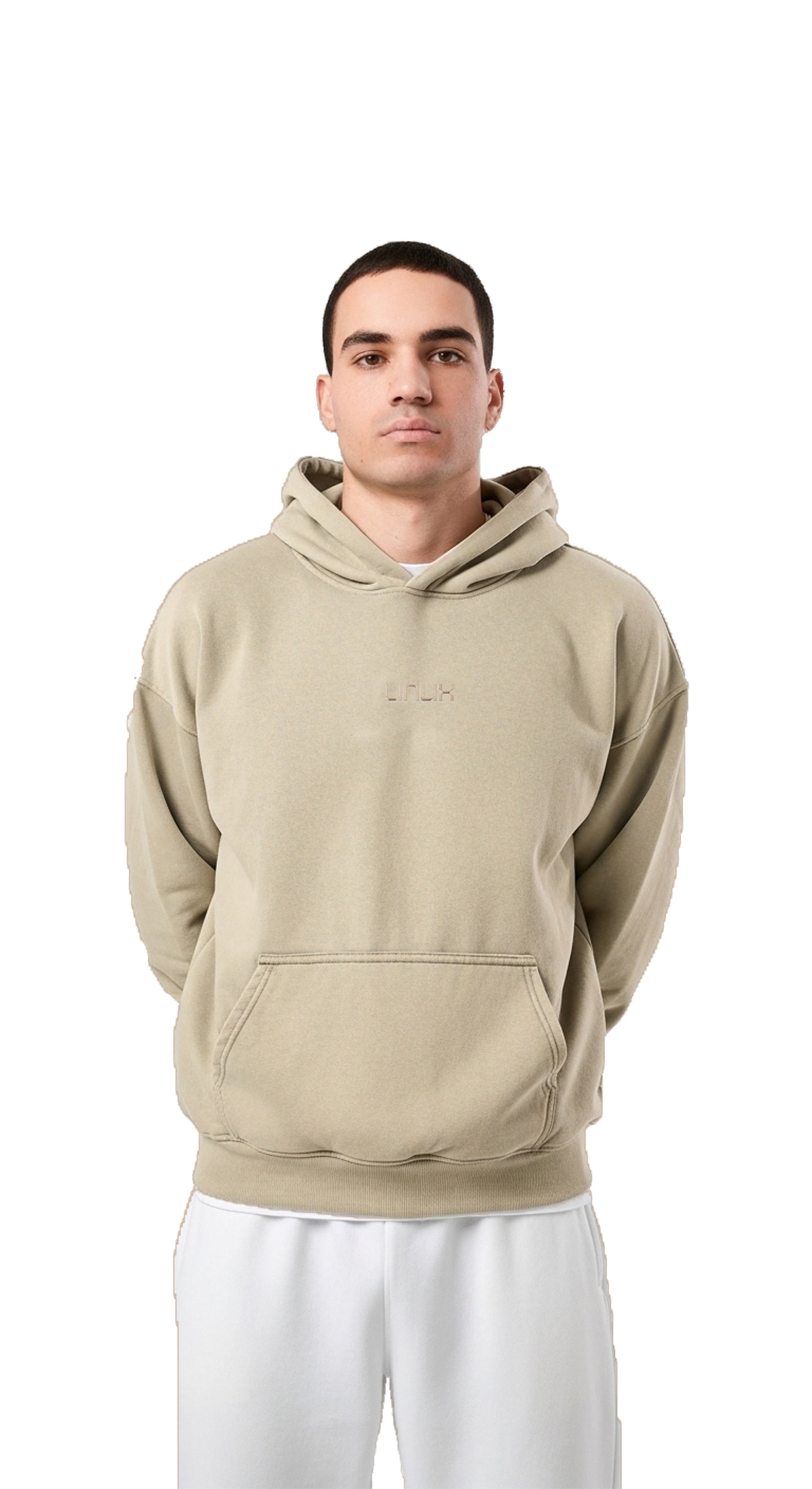 Hoodie Sada Beige - LINUX